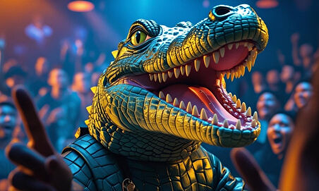 RAPÇİ TİMSAH 05 ÇERÇEVESİZ 50X30 CM PVC TABLO