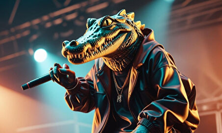 RAPÇİ TİMSAH 06 ÇERÇEVESİZ 50X30 CM PVC TABLO