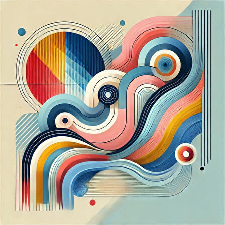 İSKANDİNAV SOYUT TABLO SET ÇERÇEVESİZ 50X50CM PVC TABLO 4'LÜ SET 003 (Her bir tablo 50X50CM Büyüklüğündedir.)