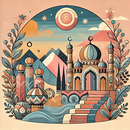 İSKANDİNAV SOYUT TABLO SET ÇERÇEVESİZ 50X50CM PVC TABLO 4'LÜ SET 004 (Her bir tablo 50X50CM Büyüklüğündedir.)