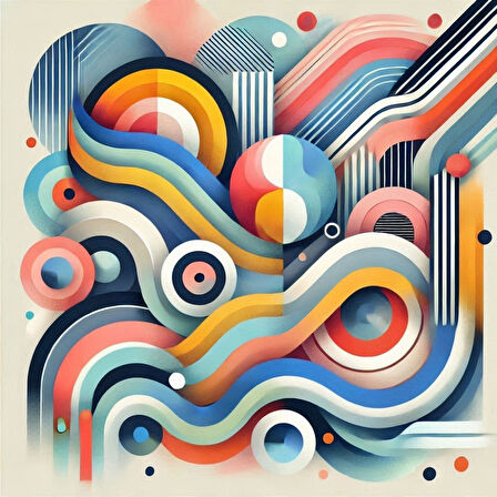 İSKANDİNAV SOYUT TABLO SET ÇERÇEVESİZ 50X50CM PVC TABLO 4'LÜ SET 007 (Her bir tablo 50X50CM Büyüklüğündedir.)