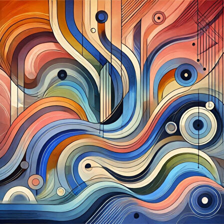 İSKANDİNAV SOYUT TABLO SET ÇERÇEVESİZ 50X50CM PVC TABLO 4'LÜ SET 007 (Her bir tablo 50X50CM Büyüklüğündedir.)