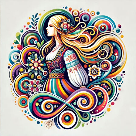 İSKANDİNAV SOYUT TABLO SET ÇERÇEVESİZ 50X50CM PVC TABLO 4'LÜ SET 016 (Her bir tablo 50X50CM Büyüklüğündedir.)