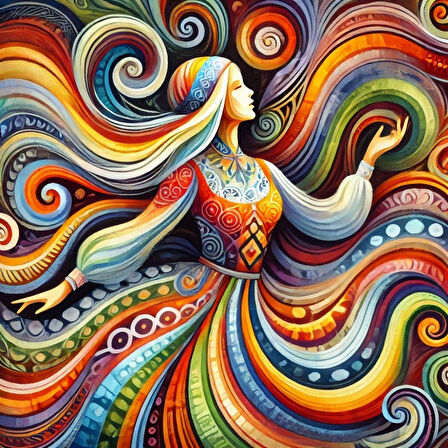 İSKANDİNAV SOYUT TABLO SET ÇERÇEVESİZ 50X50CM PVC TABLO 4'LÜ SET 016 (Her bir tablo 50X50CM Büyüklüğündedir.)