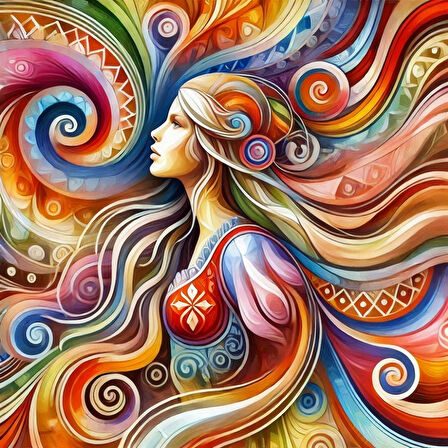 İSKANDİNAV SOYUT TABLO SET ÇERÇEVESİZ 50X50CM PVC TABLO 4'LÜ SET 016 (Her bir tablo 50X50CM Büyüklüğündedir.)