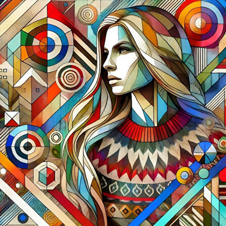 İSKANDİNAV SOYUT TABLO SET ÇERÇEVESİZ 50X50CM PVC TABLO 4'LÜ SET 017 (Her bir tablo 50X50CM Büyüklüğündedir.)