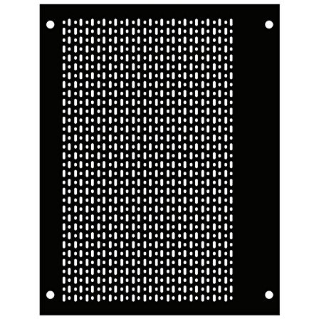 OEM MUADİL 9505G ve 9510G UYUMLU MESH KISA DİKEY ÇİZGİ HAVALANDIRMA ÖN PANEL BEYAZ