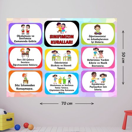 SINIF KURALLARIMIZ EĞİTİCİ AFİŞ 02