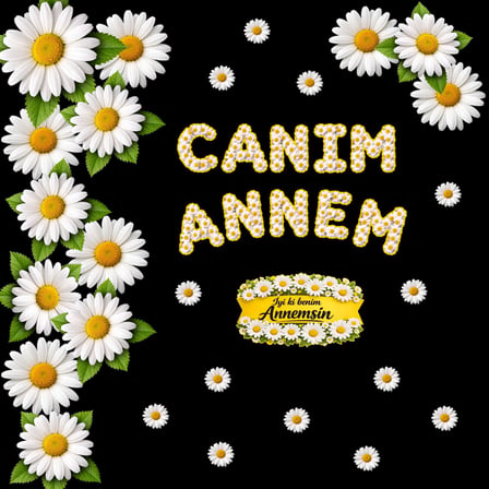 Anneler Günü Canım Annem Premium Vinil Tek Parça