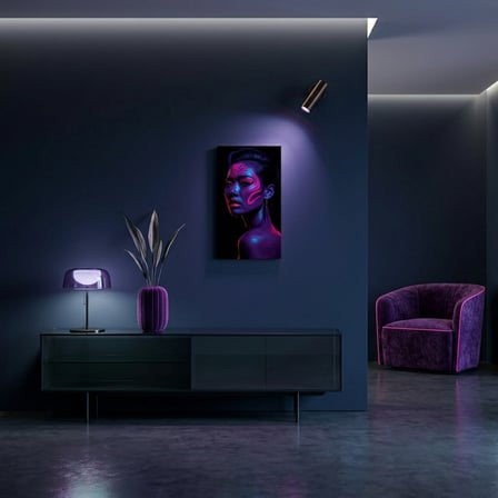Neon Yüzler– Pop Art Kadın Portre Serisi 04 (Canlı Renkler ve Asi Duruş)