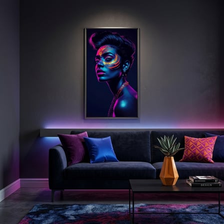 Neon Yüzler– Pop Art Kadın Portre Serisi 07 (Canlı Renkler ve Asi Duruş)