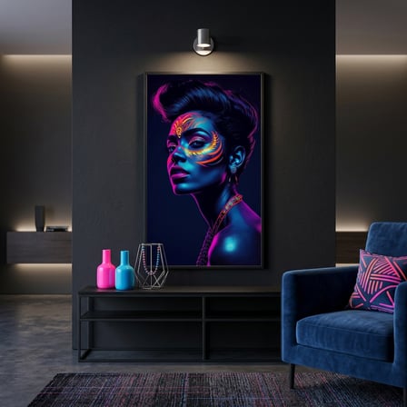 Neon Yüzler– Pop Art Kadın Portre Serisi 07 (Canlı Renkler ve Asi Duruş)