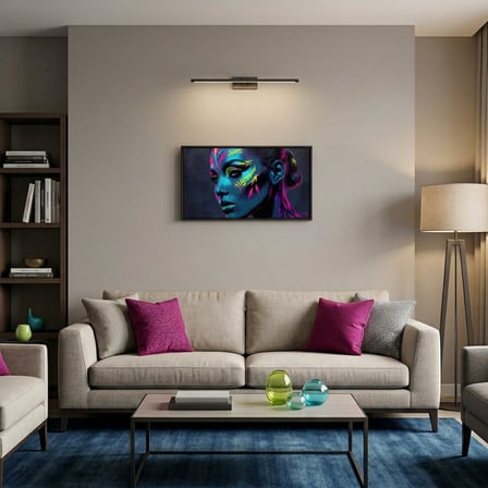 Neon Yüzler– Pop Art Kadın Portre Serisi 17 (Canlı Renkler ve Asi Duruş)
