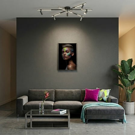 Neon Yüzler– Pop Art Kadın Portre Serisi 31 (Canlı Renkler ve Asi Duruş)