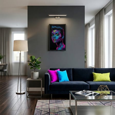 Neon Yüzler– Pop Art Kadın Portre Serisi 33 (Canlı Renkler ve Asi Duruş)