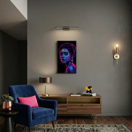 Neon Yüzler– Pop Art Kadın Portre Serisi 38 (Canlı Renkler ve Asi Duruş)