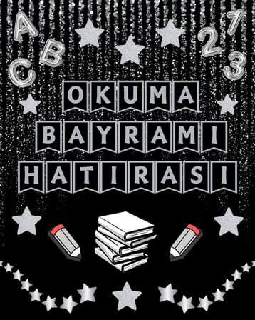 Okuma Bayramı Hatıra Fotoğrafı Panosu PVC Vinil Pano Süsü 160 x 200 cm | Tek Parça 02