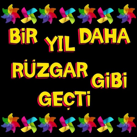Karne Günü Rüzgar Gülü Temalı Okul Panosu Figür Seti | Hazır Kesim Sınıf Süsü