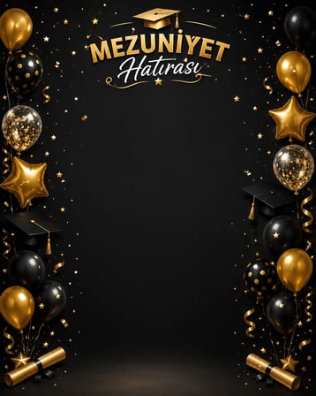 Mezuniyet Hatırası Hatıra Fotoğrafı PVC Vinil Afiş 160 x 200 cm | Tek Parça  04