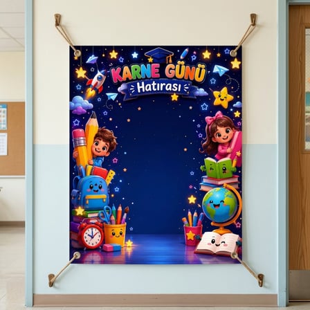 Karne Günü Hatıra Fotoğrafı PVC Vinil Afiş 160 x 200 cm | Tek Parça