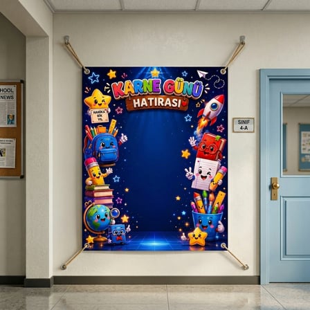 Karne Günü Hatıra Fotoğrafı PVC Vinil Afiş 160 x 200 cm | Tek Parça 01