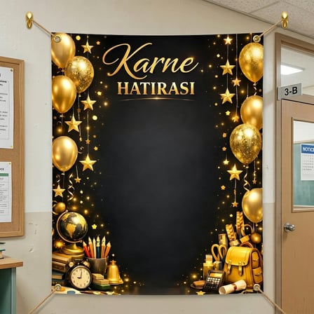 Karne Günü Hatıra Fotoğrafı PVC Vinil Afiş 160 x 200 cm | Tek Parça 03