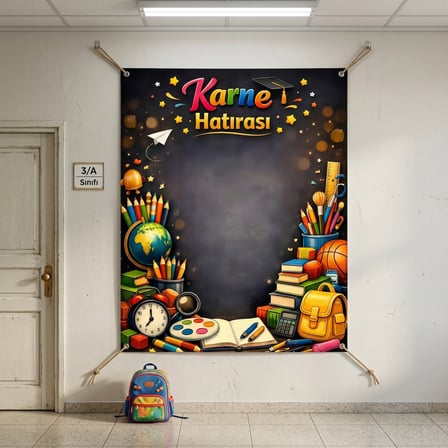 Karne Günü Hatıra Fotoğrafı PVC Vinil Afiş 160 x 200 cm | Tek Parça 04