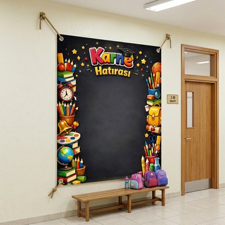 Karne Günü Hatıra Fotoğrafı PVC Vinil Afiş 160 x 200 cm | Tek Parça 05