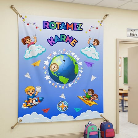 Karne Günü Hatıra Fotoğrafı PVC Vinil Afiş 160 x 200 cm | Tek Parça 06