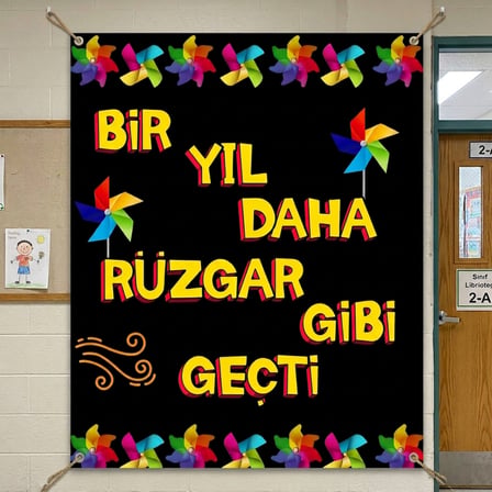 Karne Günü Hatıra Fotoğrafı PVC Vinil Afiş 160 x 200 cm | Tek Parça 08