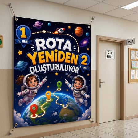 Karne Günü Hatıra Fotoğrafı PVC Vinil Afiş 160 x 200 cm | Tek Parça 09
