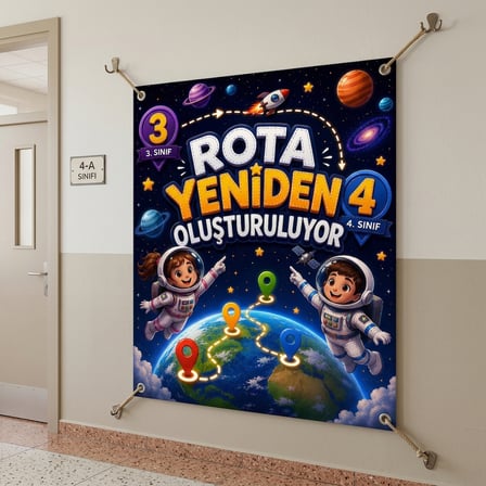 Karne Günü Hatıra Fotoğrafı PVC Vinil Afiş 160 x 200 cm | Tek Parça 11