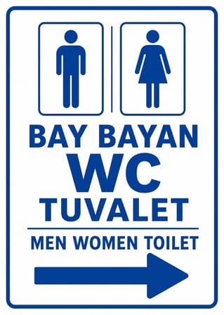 BAY BAYAN WC TUVALET 35X50CM PVC ISG LEVHA