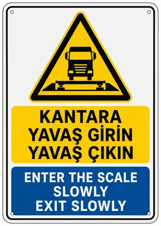 KANTARA YAVAŞ GİRİN YAVAŞ ÇIKIN 35X50CM PVC ISG LEVHA