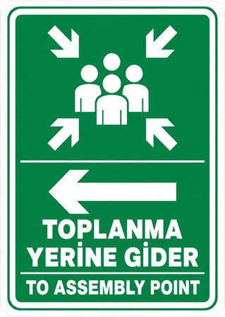 TOPLANMA YERİNE GİDER 21X30CM PVC ISG LEVHA
