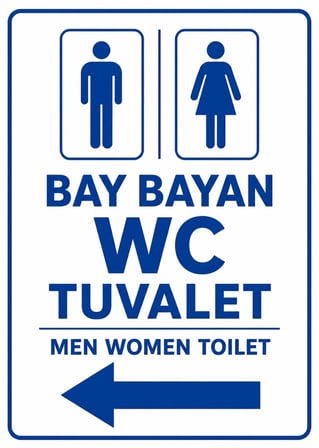 BAY BAYAN WC TUVALET 21X30CM PVC ISG LEVHA