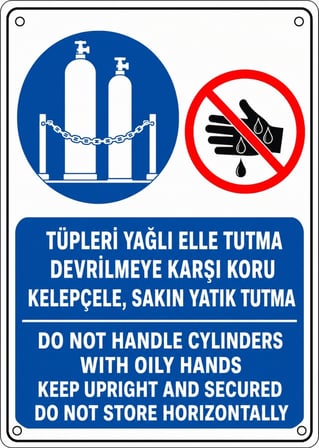 TÜPLERİ YAĞLI ELLE TUTMA DEVRİLMEYE KARŞI KORU KELEPÇELE SAKIN YATIK TUTMA 21X30CM PVC ISG LEVHA