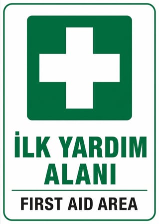 İLK YARDIM ALANI 21X30CM PVC ISG LEVHA