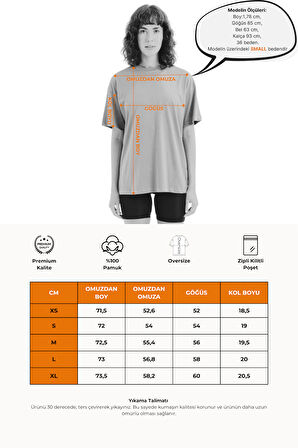 JUSTEVER 100% Pamuk Oversize Fit Bisiklet Yaka Siyah Kadın T-Shirt - Halo