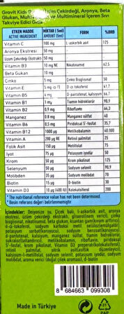 GROVIT KIDS GRAPE ÜZÜM ÇEKİRDEĞİ