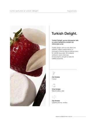 Turkish Delight Kadın EXTRAIT DE PARFUM 100 ML Marşmelov - Çilek - Vanilya | Tatlı Seri