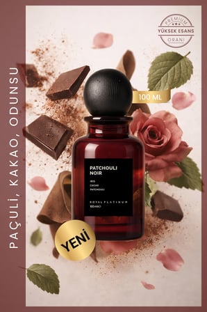 Patchouli Noir Unisex EXTRAIT DE PARFUM 100 ML İris Çiçeği - Kakao - Paçuli | Oryantal Seri