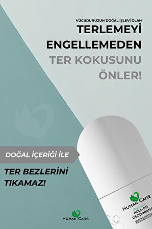 Human Care Doğal Roll On Deodorant Parfümsüz 50 Ml