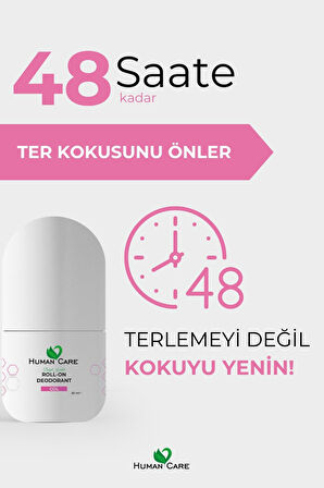 Human Care Doğal Roll On Deodorant Gül Kokulu 50 Ml