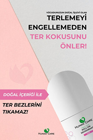 Human Care Doğal Roll On Deodorant Gül Kokulu 50 Ml