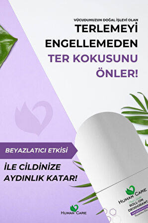 Human Care Doğal Roll On Deodorant Hasnamoya Beyazlatıcı Etki 50 Ml