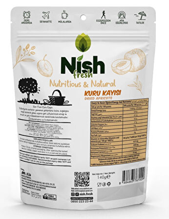 Nish Fresh doğal,katkısız kuru kayısı