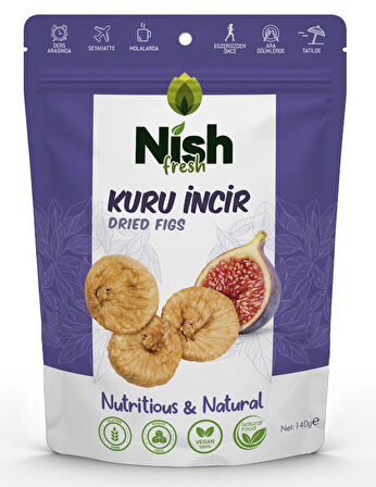 Nish Fresh Organik Doğal Katkısız Vegan Aydın Kuru İncir