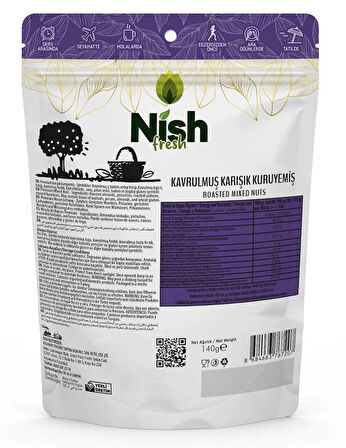 Nish Fresh Kavrulmuş Karışık Kuruyemiş