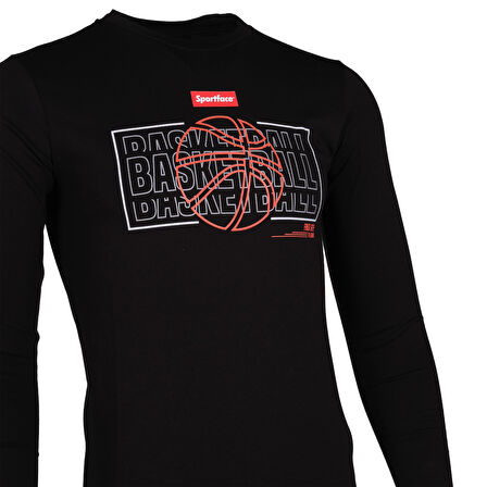Sportface Sf-0006-7 Basketbol Yazılı Uzun Kollu Tişört